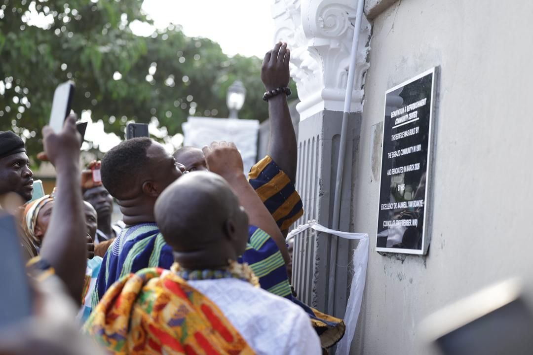 Western Region Council of State Member refurbishes 45-year-old Community Centre, pledges Tech Hub for Egbazo